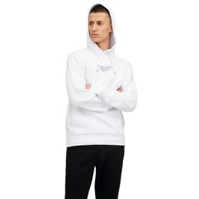 Jack & Jones JPRBLUARCHIE SWEAT HOOD NOOS Beyaz Erkek Sweatshirt