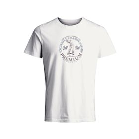 Jack & Jones Jprblubraxton Ss Tee Crew Neck FST Cloud Dancer Erkek T-shirt