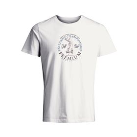 Jack & Jones Jprblubraxton Ss Tee Crew Neck FST Cloud Dancer Erkek T-shirt