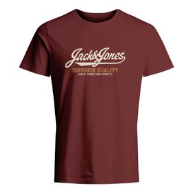 Jack & Jones Jprbluhudson Ss Tee Crew Neck FST Bordo Erkek T-shirt