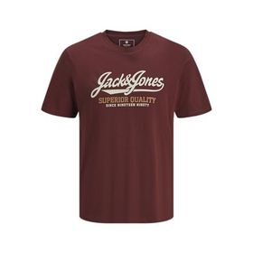 Jack & Jones Jprbluhudson Ss Tee Crew Neck FST Bordo Erkek T-shirt