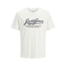 Jack & Jones Jprbluhudson Ss Tee Crew Neck Fst Kirli Beyaz Erkek T-shirt