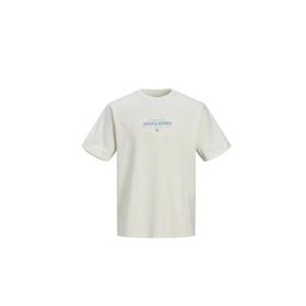 Jack & Jones Jprbluhuxi SS Tee Kirli Beyaz Erkek T-shirt