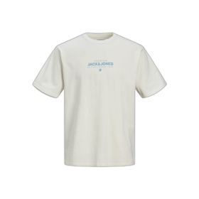 Jack & Jones Jprbluhuxi SS Tee Kirli Beyaz Erkek T-shirt