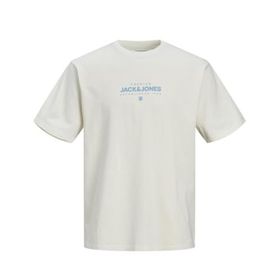 Jack & Jones Jprbluhuxi SS Tee Kirli Beyaz Erkek T-shirt