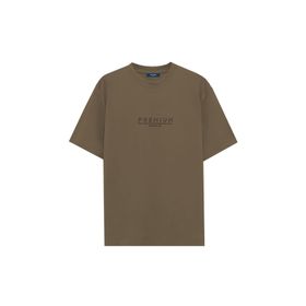 Jack & Jones JPRBLULOGO SS TEE CREWNECK Bisiklet Yaka Düz Koyu Kahve Erkek T-shirt