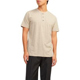 Jack & Jones Jprblunixs Henley Ss Tee SN Kum Erkek T-shirt