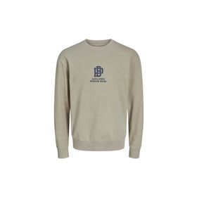 Jack & Jones JPRBLUPETE SWEAT CREW NECK Bisiklet Yaka Kırık Beyaz Erkek Sweatshirt