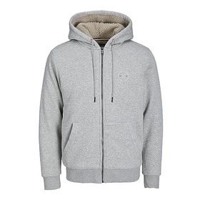 Jack & Jones Jprblushield Teddy Sweat Zip SG SN Açık Gri Erkek Sweatshirt