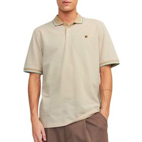 Jack & Jones Jprbluwin Ss Noos Koyu Bej Polo Erkek T-shirt