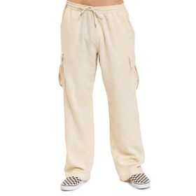 Jack & Jones Jpstbill Jjnate Linen Blend Cargo Jog SN Bej Erkek Kargo Pantolon