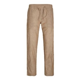 Jack & Jones Jpstkane Jjsummer Linen Blend Jogger Sn Kumaş Kauçuk Melanj Erkek Pantolon