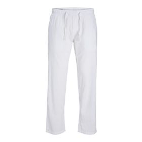 Jack & Jones Jpstkane Jjsummer Linen Blend Jogger SN Parlak Beyaz Erkek Pantolon