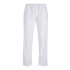 Jack & Jones Jpstkane Jjsummer Linen Blend Jogger SN Parlak Beyaz Erkek Pantolon