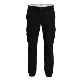 Jack & Jones Jpstmarco Jjjoe Cuffed Cargo Siyah Erkek Kargo Pantolon