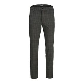Jack & Jones Jpstollie Jjbenji Dek Noos Asphalt Detail Check Erkek Pantolon