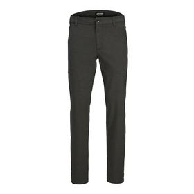Jack & Jones Jpstollie Jjbenji Dek Noos Dark Grey Detail Herringbone Erkek Pantolon