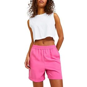Jack & Jones Jxalvira Slim Sl Crop Every Tee JRS SN Parlak Beyaz Kadın T-shirt