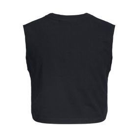 Jack & Jones Jxalvira Slim Sl Crop Every Tee JRS SN Siyah Kadın T-shirt