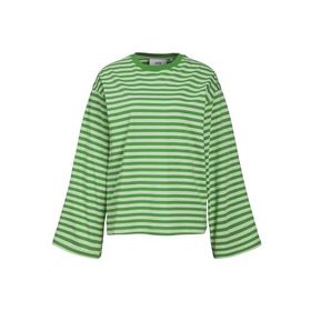 Jack & Jones Jxamalie Rlx Ls Stripe Tee JRS Yeşil Kadın T-shirt