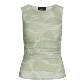 Jack & Jones Jxandrea SL Mesh Top WVN Açık Yeşil Kadın T-shirt