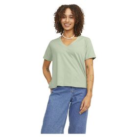 Jack & Jones Jxannie Reg Vneck Ss Tee JRS Açık Yeşil Kadın T-shirt