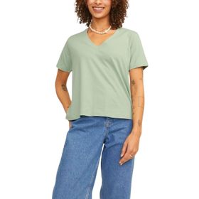 Jack & Jones Jxannie Reg Vneck Ss Tee JRS Açık Yeşil Kadın T-shirt