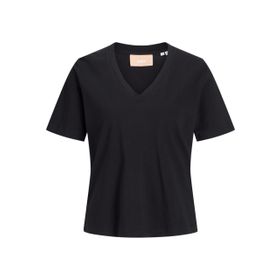 Jack & Jones Jxannie Reg Vneck SS TEE JRS Siyah Kadın T-shirt