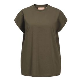 Jack & Jones Jxastrid Boxy Sl Every Tee JRS Noos Üzüm Yaprağı Kadın T-shirt