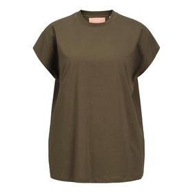 Jack & Jones Jxastrid Boxy Sl Every Tee JRS Noos Üzüm Yaprağı Kadın T-shirt