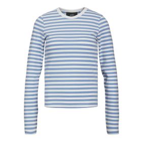 Jack & Jones Jxceline Gigi STR LS Stripe Tee JRS Noos Mavi Kadın T-shirt