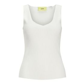 Jack & Jones Jxdevi Tight Top Knit Kirli Beyaz Kadın T-shirt