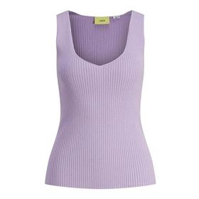 Jack & Jones Jxdevi Tight Top Knit Lila Kadın T-shirt