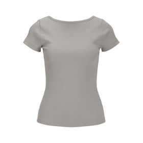 Jack & Jones Jxfinley STR Rib Top JRS Gri Kadın T-shirt