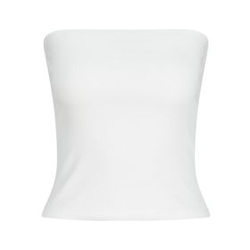 Jack & Jones Jxfiona STR SL Rib Tube Top JRS Parlak Beyaz Kadın T-shirt