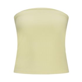 Jack & Jones Jxfiona STR SL Rib Tube Top JRS Sarı Bej Kadın T-shirt