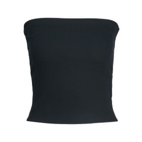 Jack & Jones Jxfiona STR SL Rib Tube Top JRS Siyah Kadın T-shirt