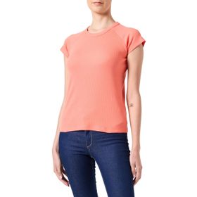 Jack & Jones Jxfriend STR SS Rib Tee JRS Noos Peach Echo Kadın T-shirt