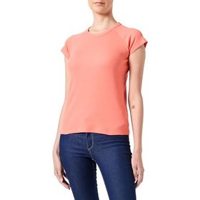 Jack & Jones Jxfriend STR SS Rib Tee JRS Noos Peach Echo Kadın T-shirt
