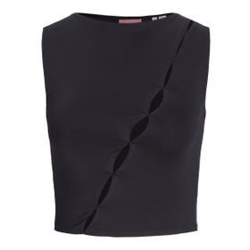 Jack & Jones Jxharper STR SL TOP JRS Siyah Kadın T-shirt