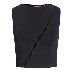 Jack & Jones Jxharper STR SL TOP JRS Siyah Kadın T-shirt