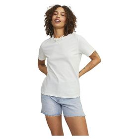 Jack & Jones Jxisla SS Reg Linen Tee JRS Açık Gri Kadın T-shirt
