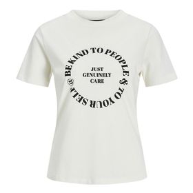 Jack & Jones Jxjulie Reg SS Tee JRS Vanilla Ice Kadın T-shirt