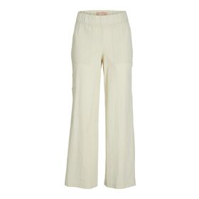 Jack & Jones Jxkaia Seersucker Mw Pant Wvn Kemik Rengi Kadın Pantolon