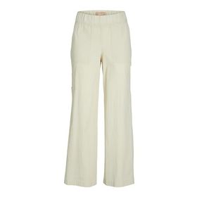 Jack & Jones Jxkaia Seersucker Mw Pant Wvn Kemik Rengi Kadın Pantolon