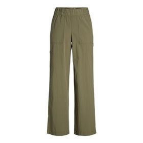 Jack & Jones Jxkaia Seersucker Mw Pant Wvn Koyu Yeşil Kadın Pantolon