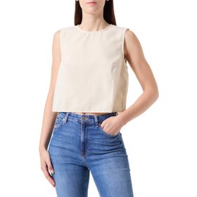 Jack & Jones jxkaia Seersucker Top WVN Kemik Rengi Kadın T-shirt