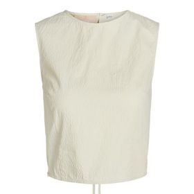 Jack & Jones jxkaia Seersucker Top WVN Kemik Rengi Kadın T-shirt