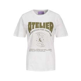 Jack & Jones Jxletitia Reg SS Tee JRS Beyaz Kadın T-shirt