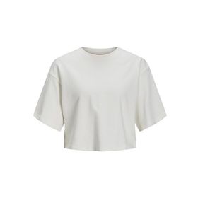 Jack & Jones Jxlinie SS Loose Crop Tee SWT Vanilya Rengi Kadın T-shirt